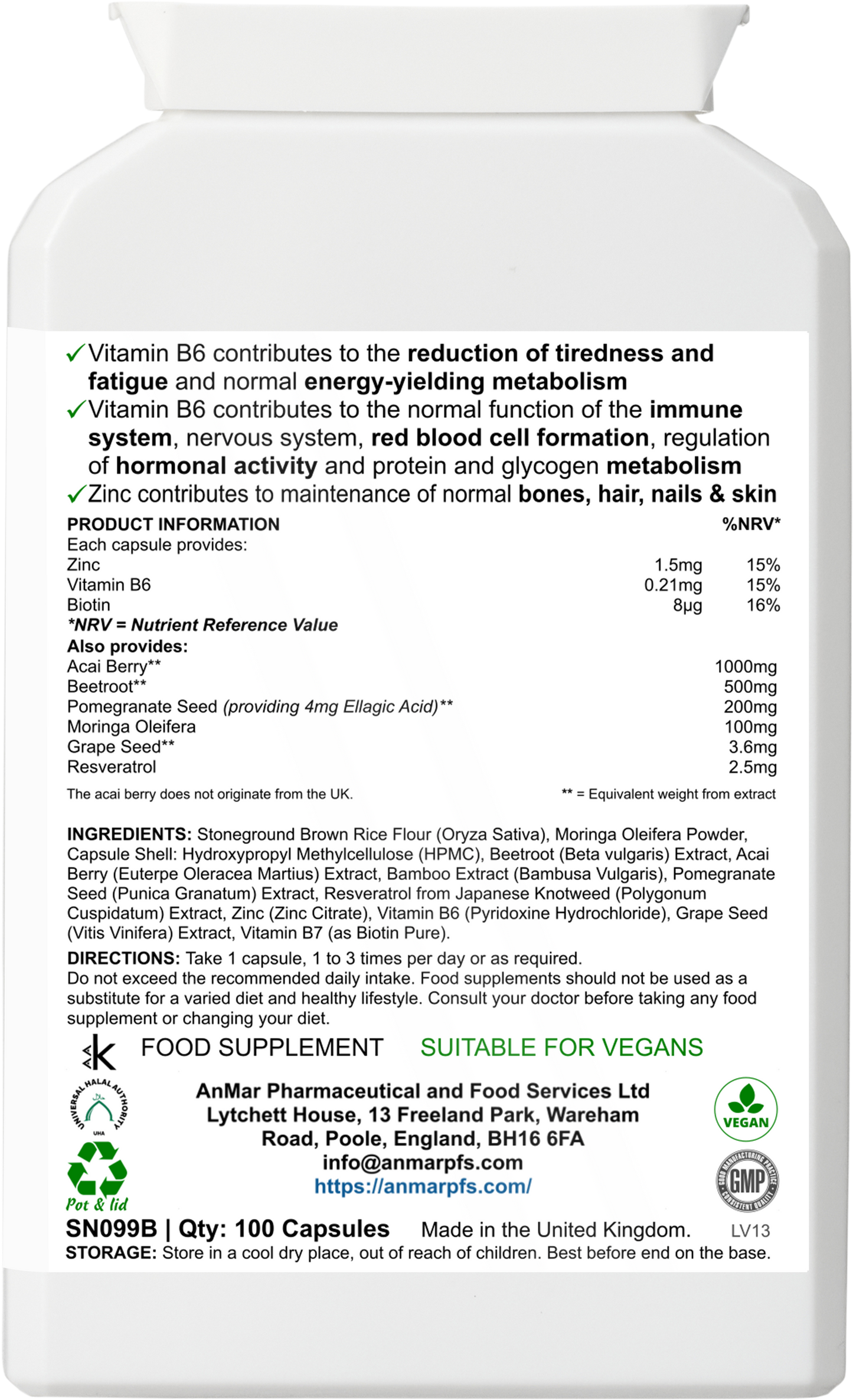 AnMar® Acai+ Immunity Shield | 100 Capsules